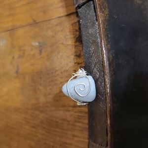 Handmade Beach Pottery Adjustable Ring